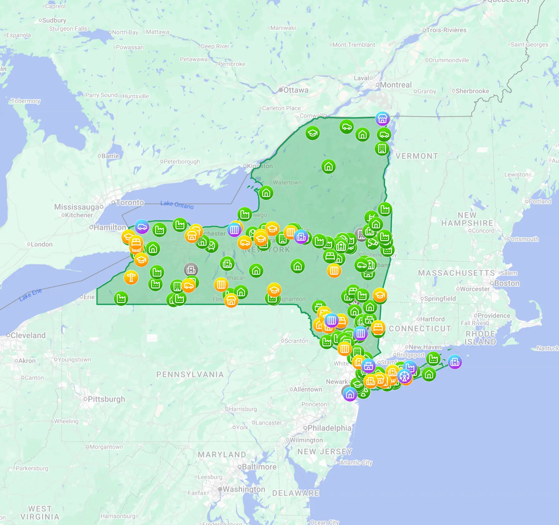 New York urbex map preview