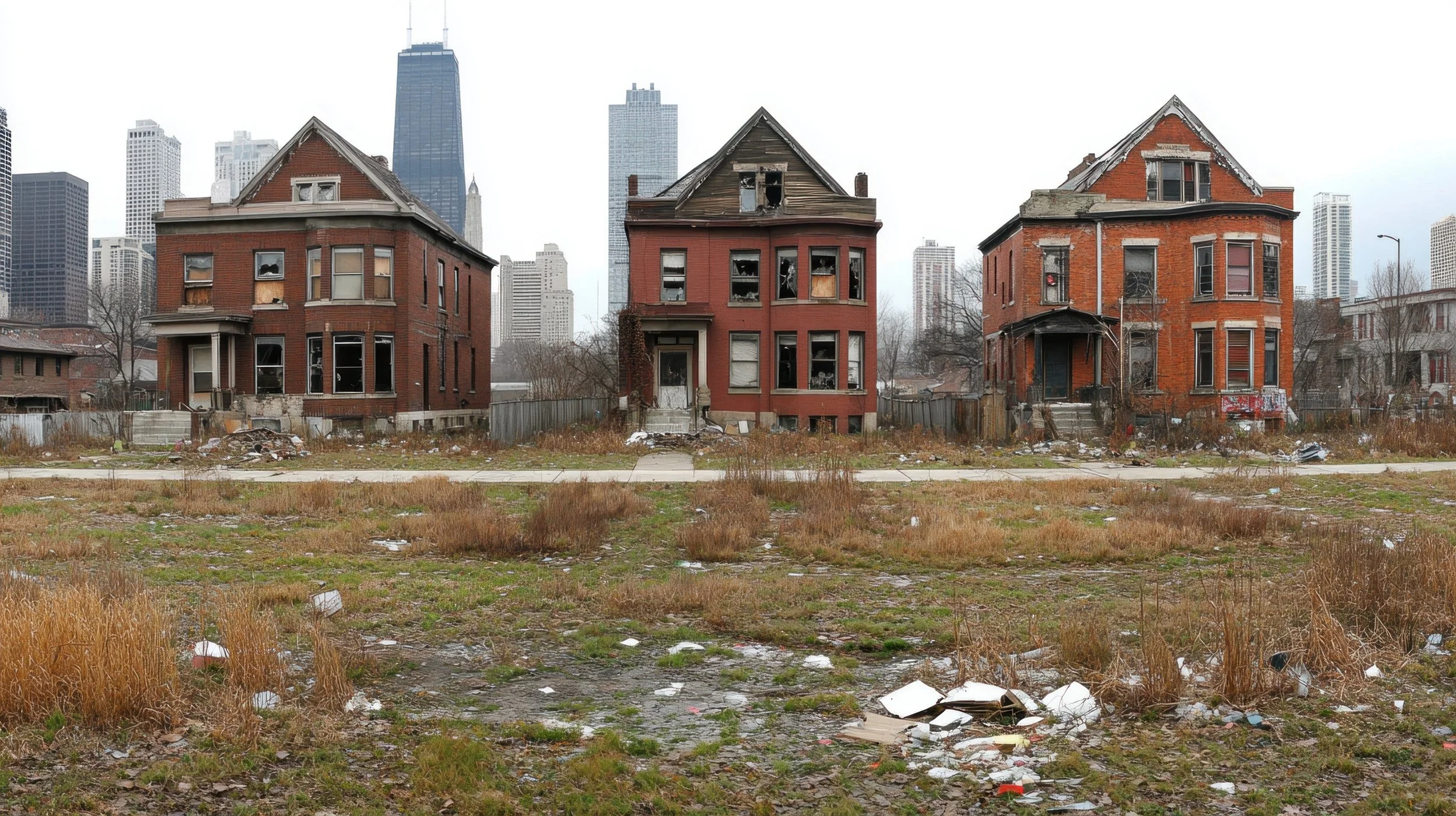 Abandoned neighborhood in Chicago