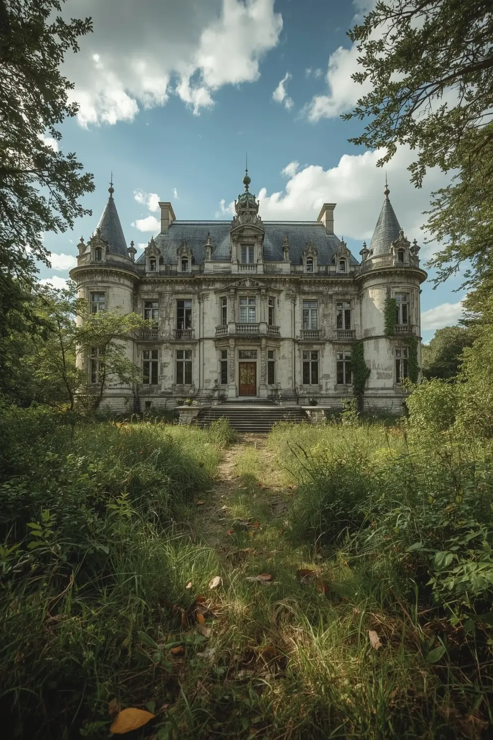 Abandoned castle in France
